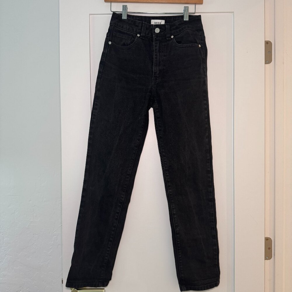 EUC NEED Mid-rise Bootcut Black Jeans